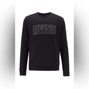 NWOT’s Hugo Boss Crewneck Sweatshirt With Rhinestone’s Logo Men’s Size Medium